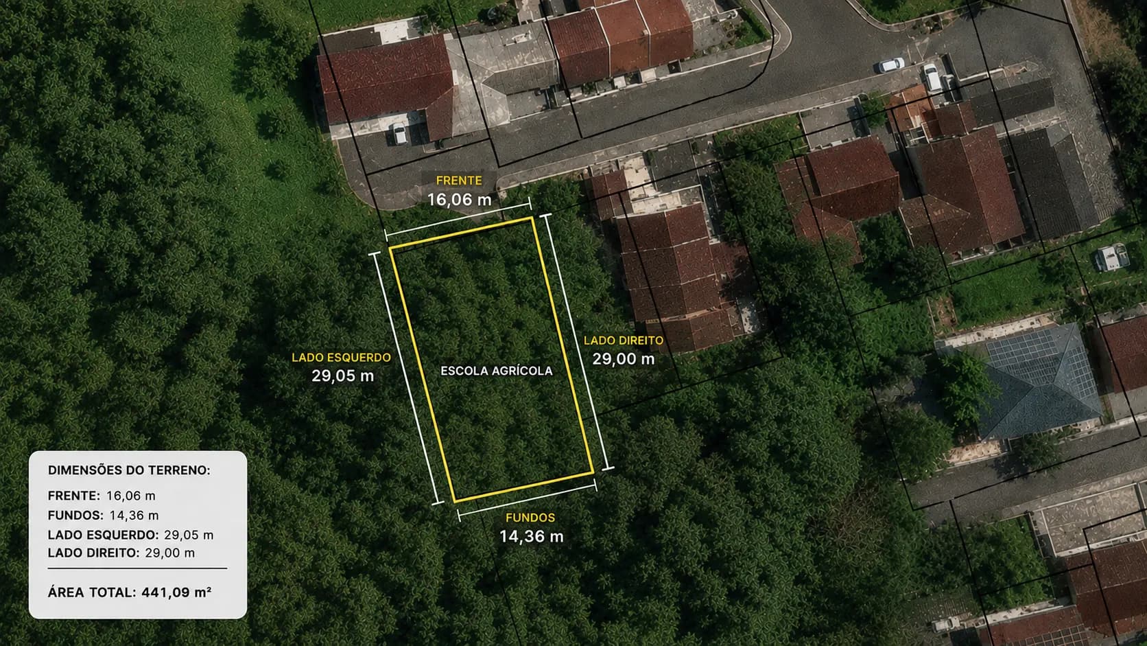 Foto de Terreno à venda, 441 m² por R$ 130.000,00 - Escola Agrícola - Blumenau/SC