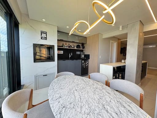 Apartamento vista mar mobiliado