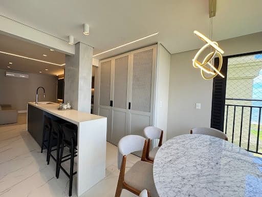 Apartamento vista mar mobiliado
