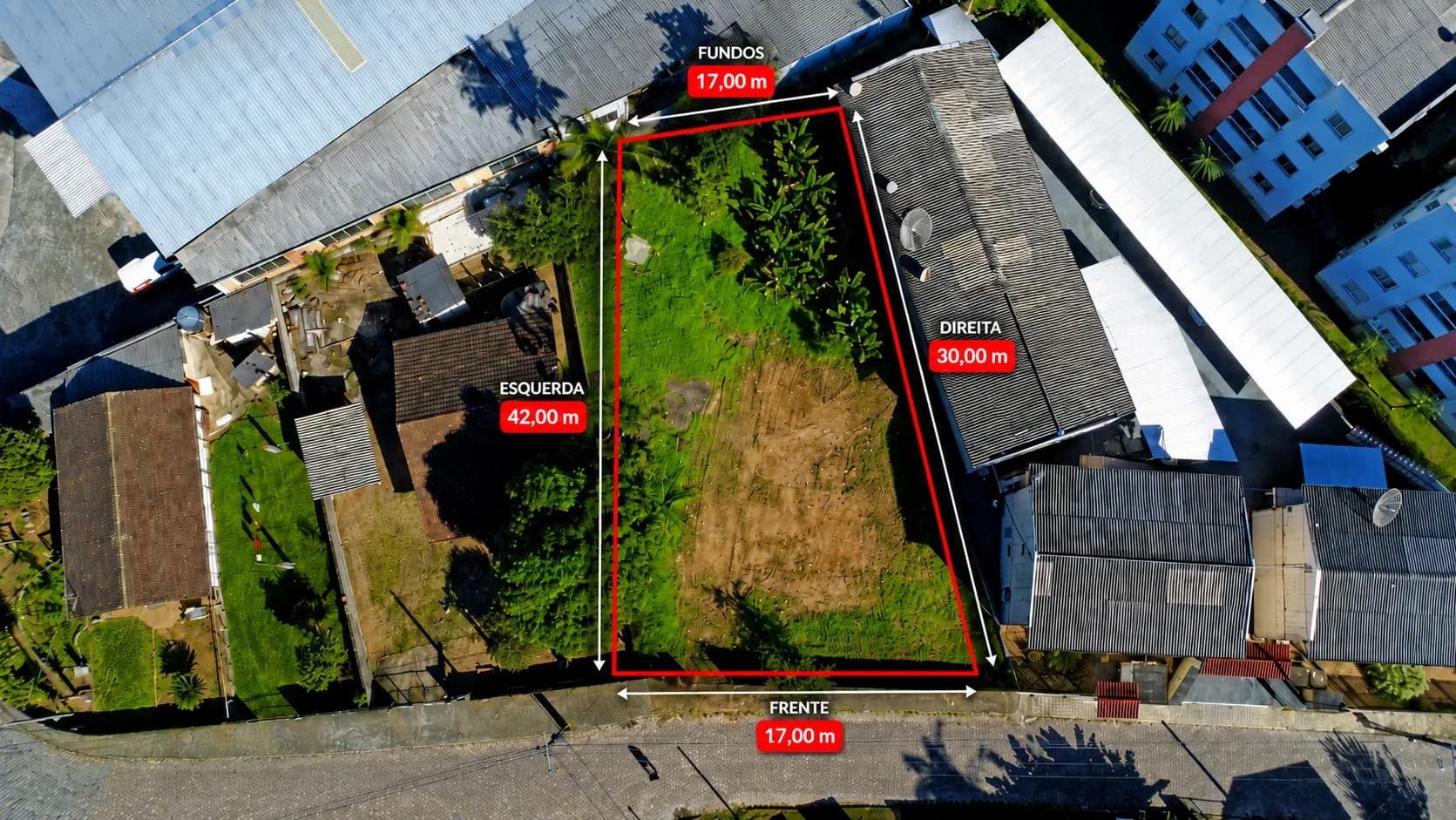Terreno plano à venda no Badenfurt, 612 m² por R$ 390.000,00 - Próximo à BR-470 - Blumenau/SC